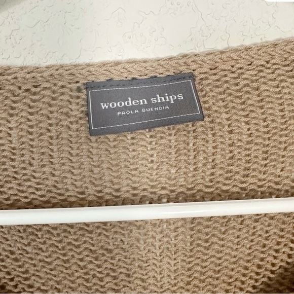 Wooden Ships Tan 'Beach' V-Neck Sweater - Picture 3 of 5